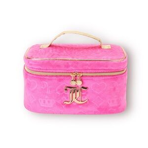 NWT Juicy Couture Women's Pink Cosmetics Bag - Travel Makeup and Toiletries Bag